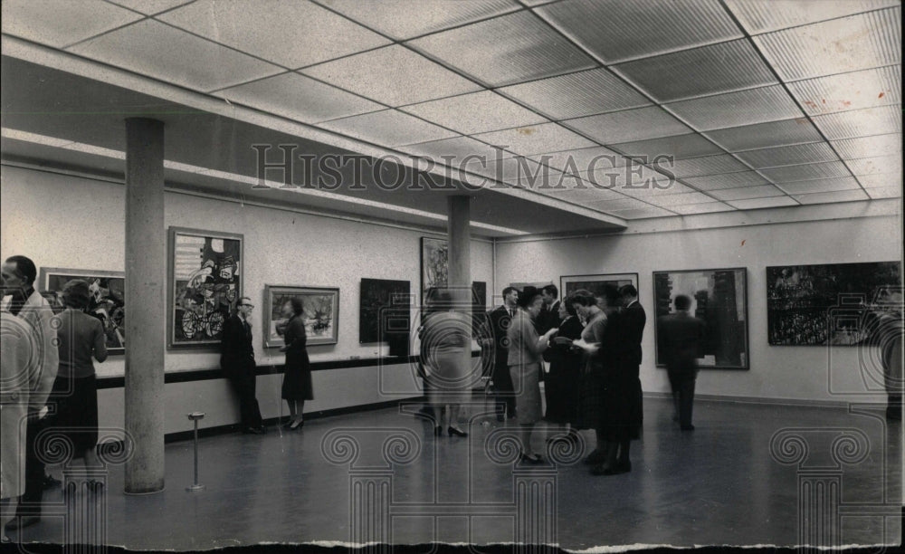 1959 Press Photo Chicago Exhibit, Amerika Haus-Berlin - RRW70529 - Historic Images