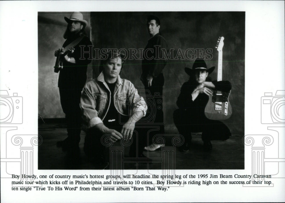 1995 Press Photo Members of Boy Howdy, Country Music - RRW70571 - Historic Images