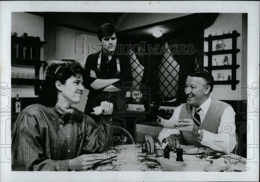 1985 Press Photo Play: My Fat Friend, a breakfast scene - RRW70577 - Historic Images