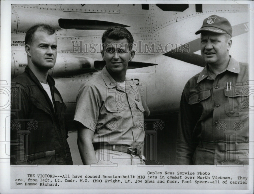 1967 Press Photo Carrier Bon Homme Richard pilots - RRW70691 - Historic Images