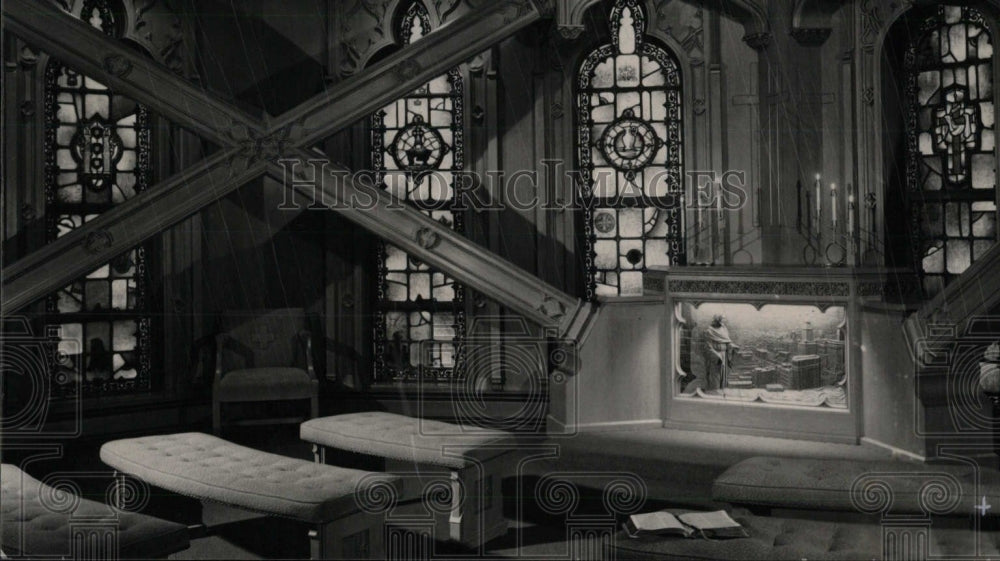 1953 Press Photo Sky Chapel First Methodist Church - RRW70939 - Historic Images