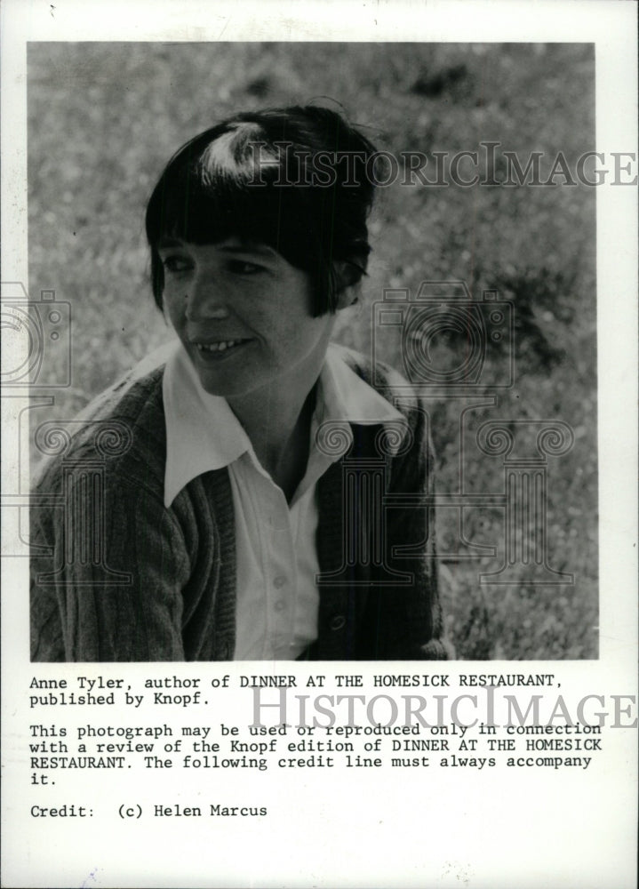 1982 Press Photo Author Anne Tyler - RRW71383 - Historic Images