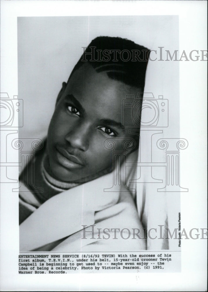 1992 Press Photo Singer Tevin Campbell - RRW71399 - Historic Images