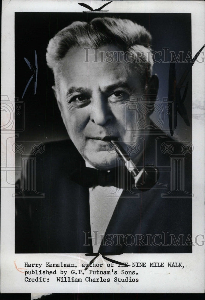 1967 Press Photo Harry Kemelman, American Author. - RRW71429 - Historic Images