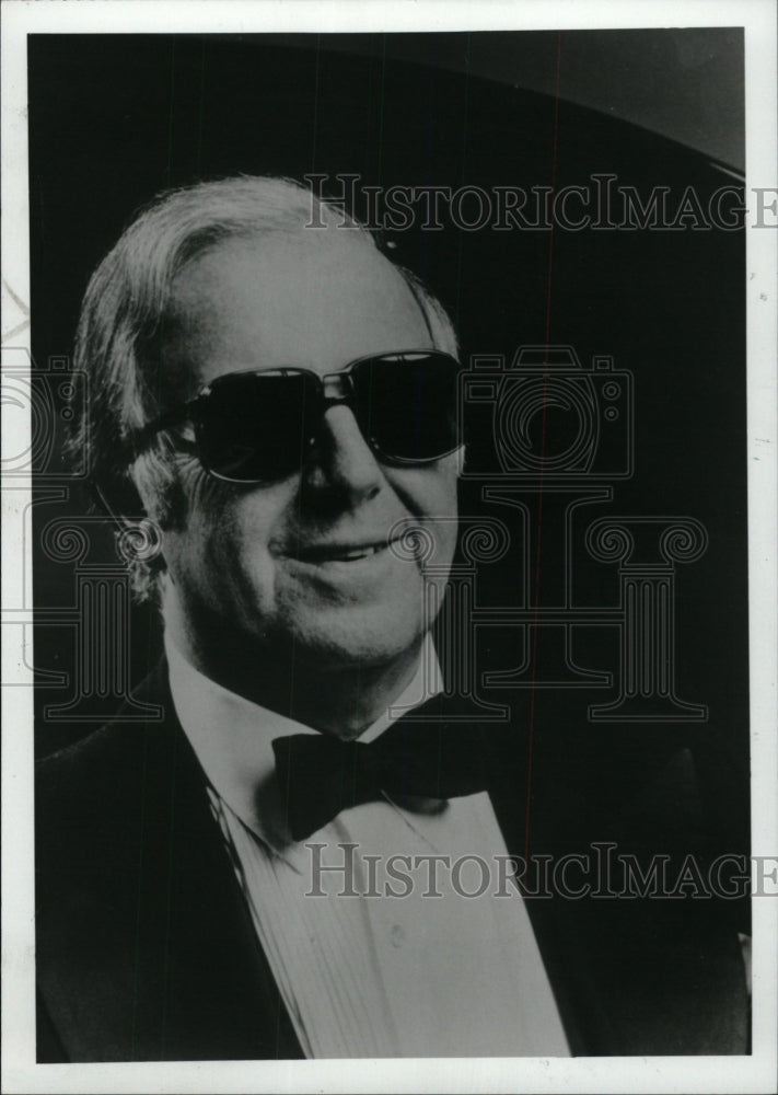 1987 Press Photo Entertainer George Shearing - RRW71691 - Historic Images