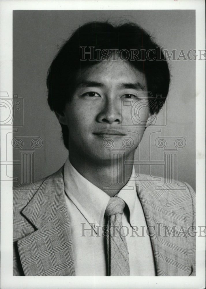 1988 Press Photo Ti-Hua Chang TV reporter - RRW71701 - Historic Images