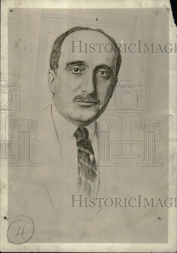 1927 Press Photo Jonathan Ogden Armour Etching - RRW71767 - Historic Images