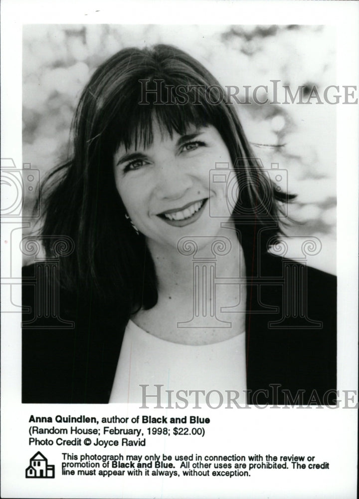 1998 Press Photo Author Anna Quindlen - RRW71815 - Historic Images