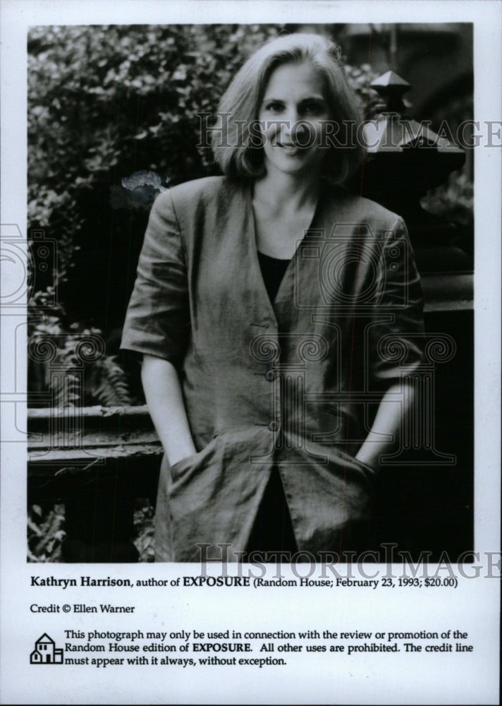 1993 Press Photo Author Kathryn Harrison - RRW71819 - Historic Images