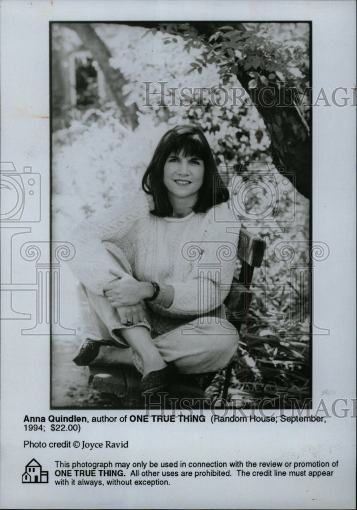 1994 Press Photo Author Anna Quindlen - RRW71823 - Historic Images