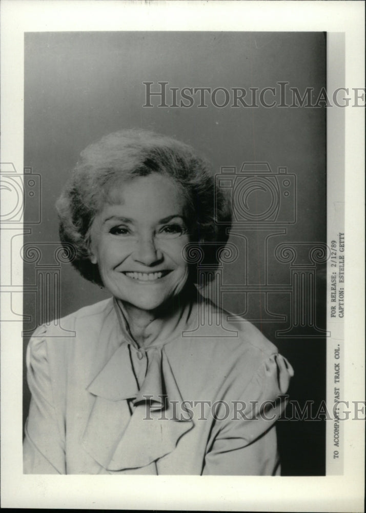 1989 Press Photo Estelle Getty American Film TV Actress - RRW71891 - Historic Images