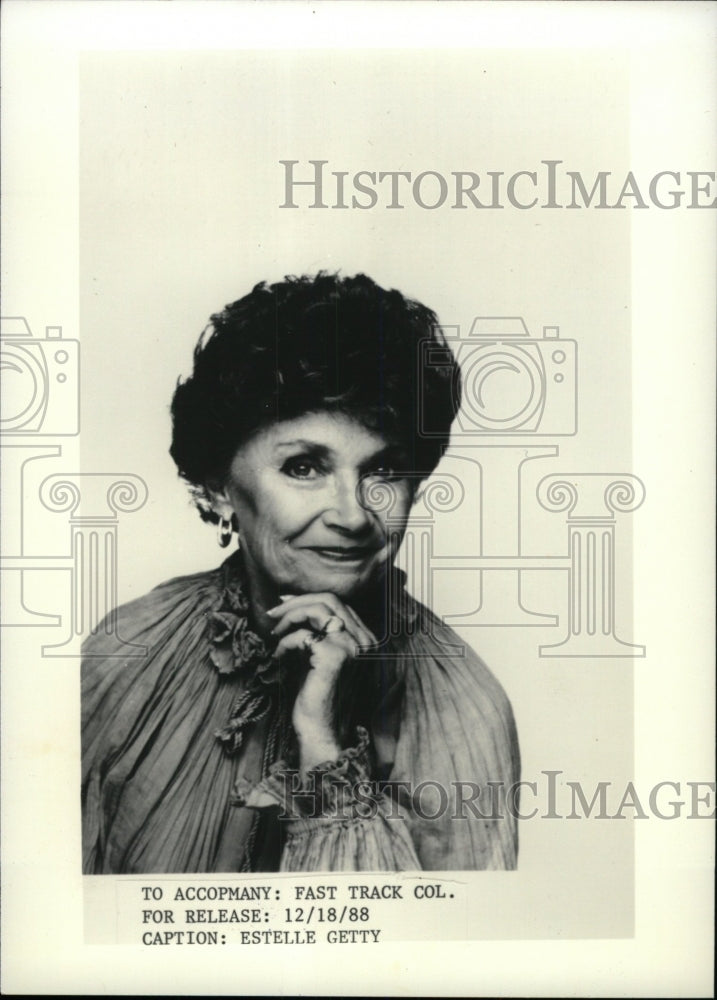 1988 Press Photo Author Estelle Getty - RRW71893 - Historic Images