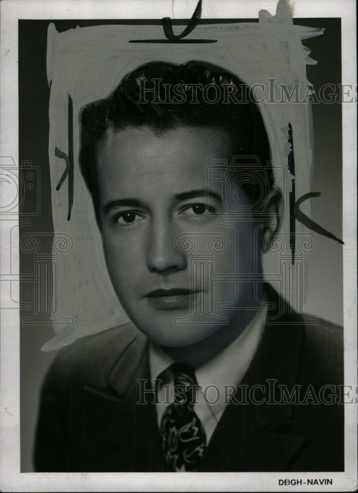 1951 Press Photo Alfred Marks Detroit Broker Navin - RRW72033 - Historic Images