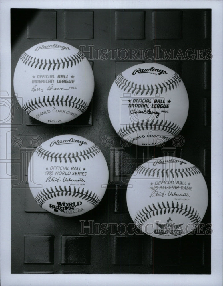 Press Photo Rawlings Baseballs national League America - RRW72147 - Historic Images