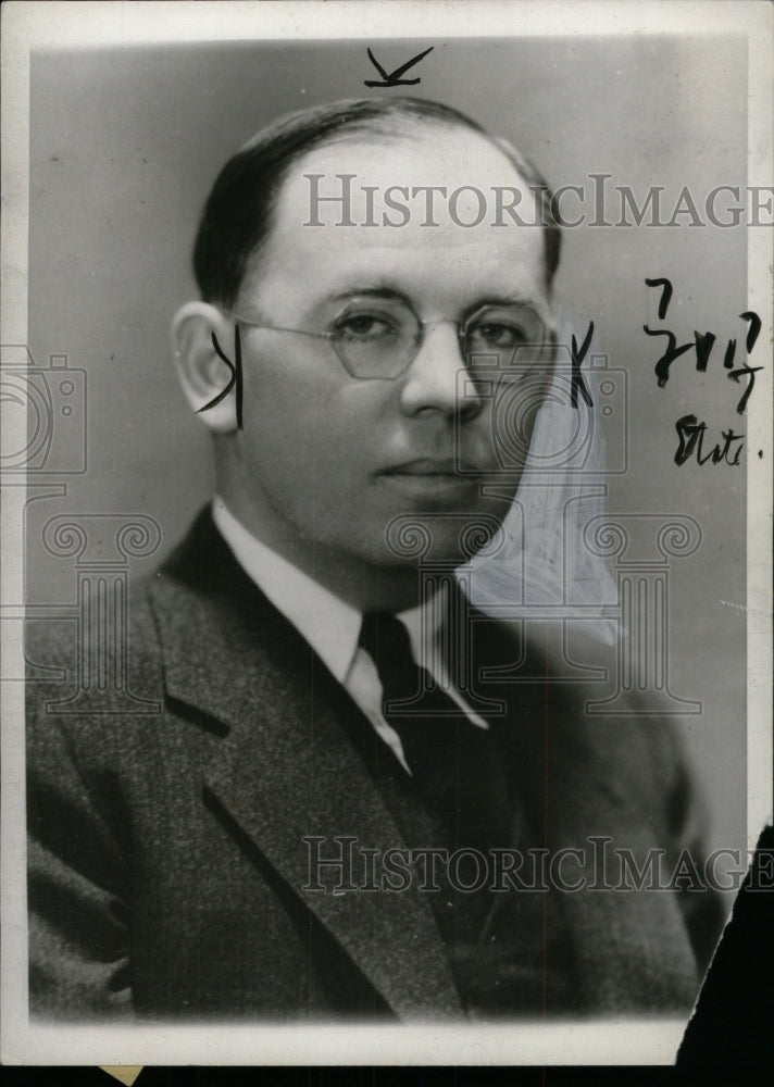 1938 Press Photo GD Kennedy Deputy State Highway Charge - RRW72193 - Historic Images