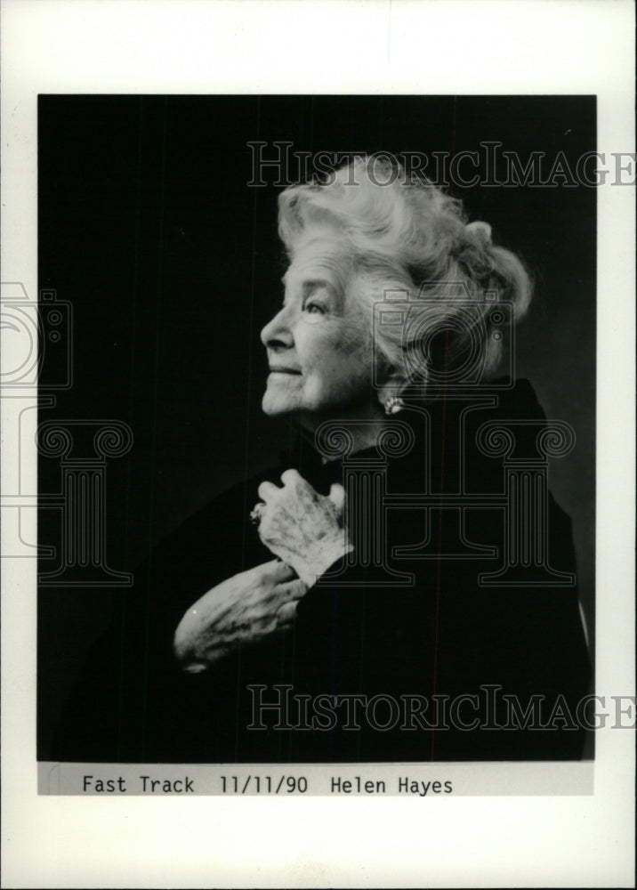 1990 Press Photo Helen Hayes Brown American film artist - RRW72203 - Historic Images