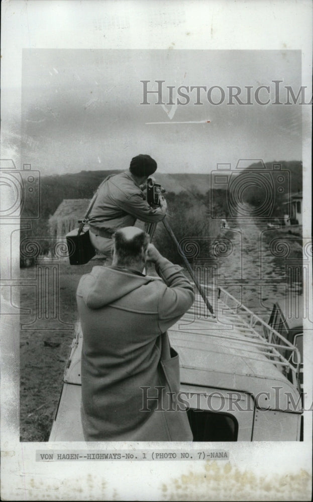 1964 Press Photo Richard Lawrence Von Hagen Roman Roads - RRW72537 - Historic Images