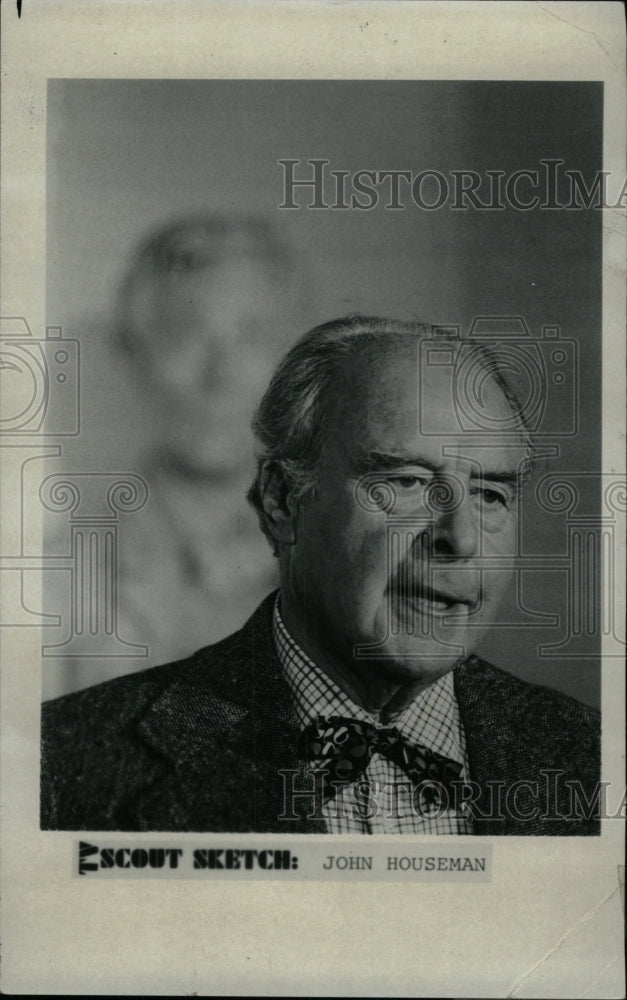 1982 Press Photo John Houseman Actor Film Producer - RRW72645 - Historic Images