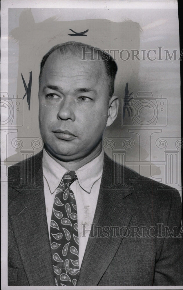 1954 Press Photo Jack Chappell Detroit Police - RRW72857 - Historic Images