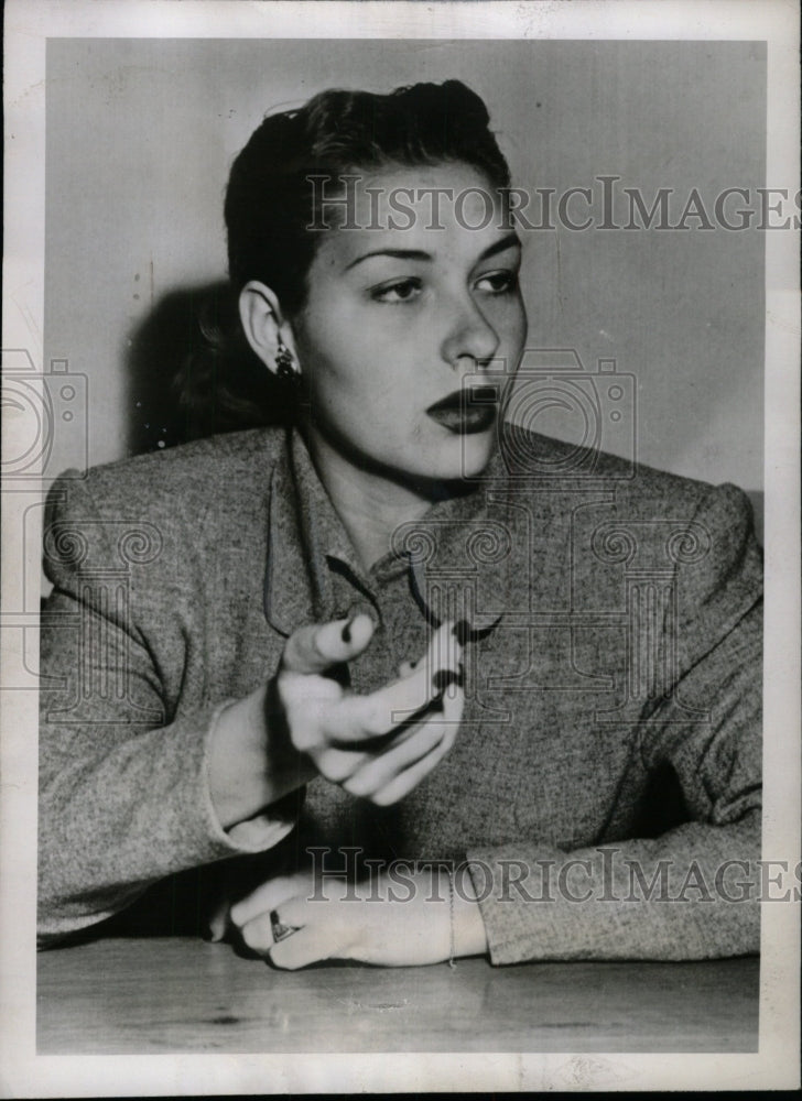 1948 Press Photo Mrs Mickey Rooney ex wife actor pose - RRW72963 - Historic Images