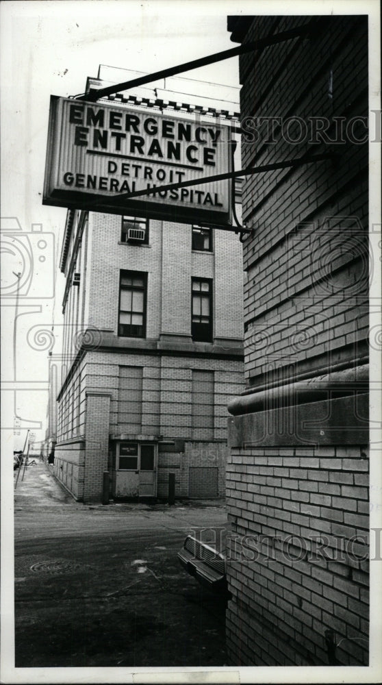 1979 Press Photo Detroit General Hospital Billboard - RRW72967 - Historic Images