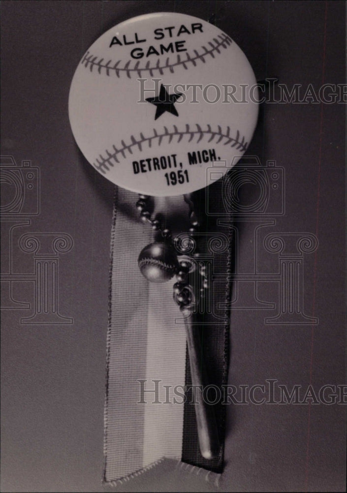 Press Photo All Star Game Detroit Michign 1951 Memorial - RRW73069 - Historic Images