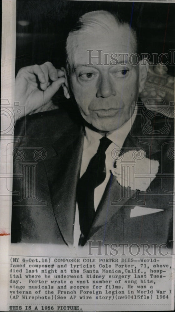 1964 Press Photo Cole Porter Santa Monica California - RRW73179 ...