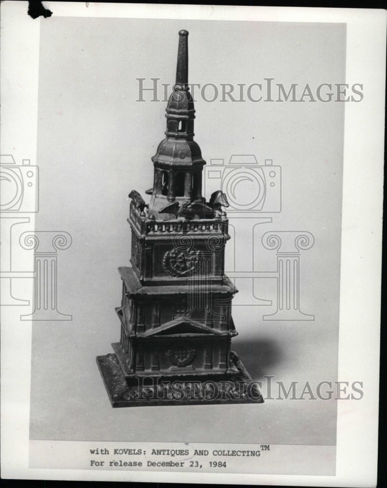1985 Press Photo Antique Still Bank Independence Tower - RRW73507 - Historic Images