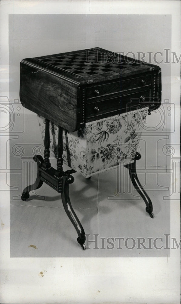 1974 Press Photo 19th Century Sewing Table - RRW73517 - Historic Images