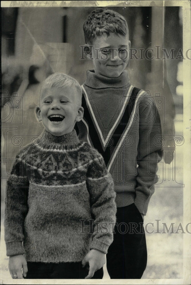 1964 Press Photo Young Boys Sweater Fashions - RRW73615 - Historic Images