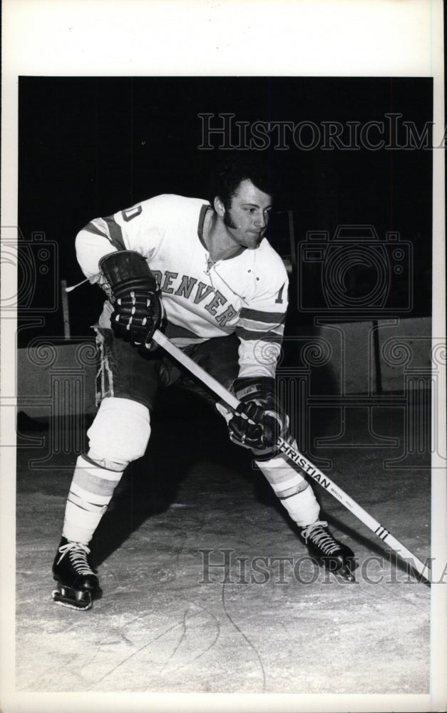 1973 Press Photo Tom Peluso Denver University Hockey - RRW73863 - Historic Images