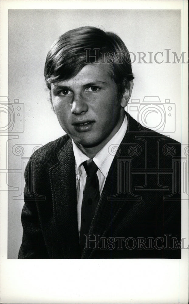1973 Press Photo Doug Gibson Denver College Ice Hockey - RRW73865 - Historic Images
