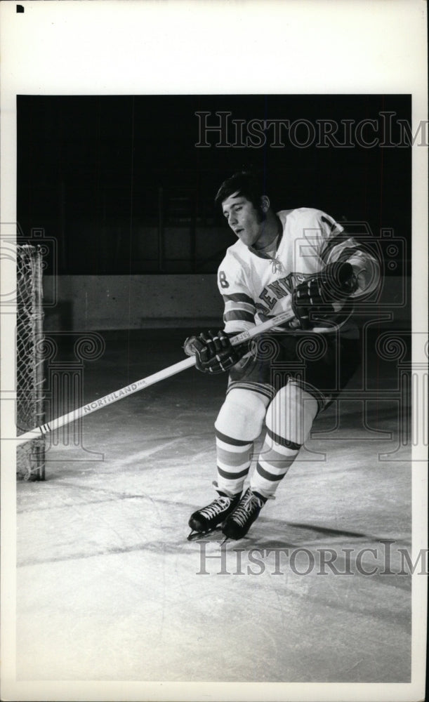 1973 Press Photo Jim Peluso Denver University ice hocke - RRW73881 - Historic Images