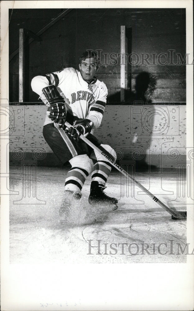 1973 Press Photo Rob Palmer Hockey University Denver - RRW73889 - Historic Images