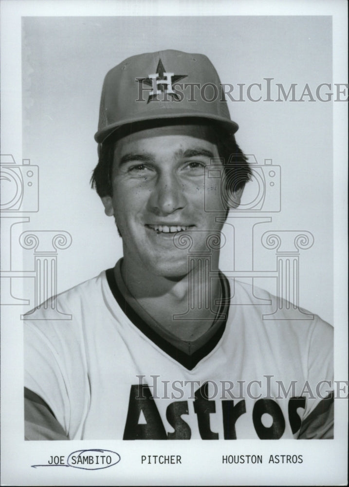 1979 Press Photo Joe Sambito, Pitcher, Houston Astros - RRW74109 - Historic Images