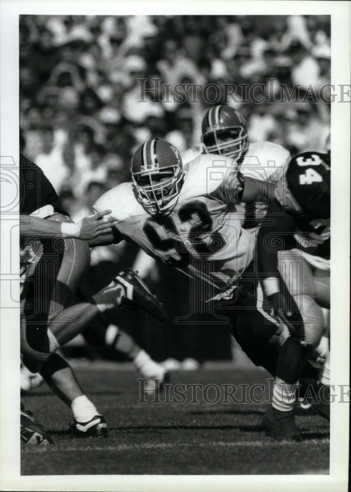 1991 Press Photo Rob Wagner Defensive end Northern IL - RRW74261 - Historic Images