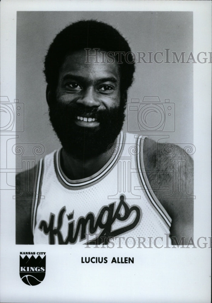 1977 Press Photo Lucius Allen Basket ball player Kings - RRW74395 - Historic Images