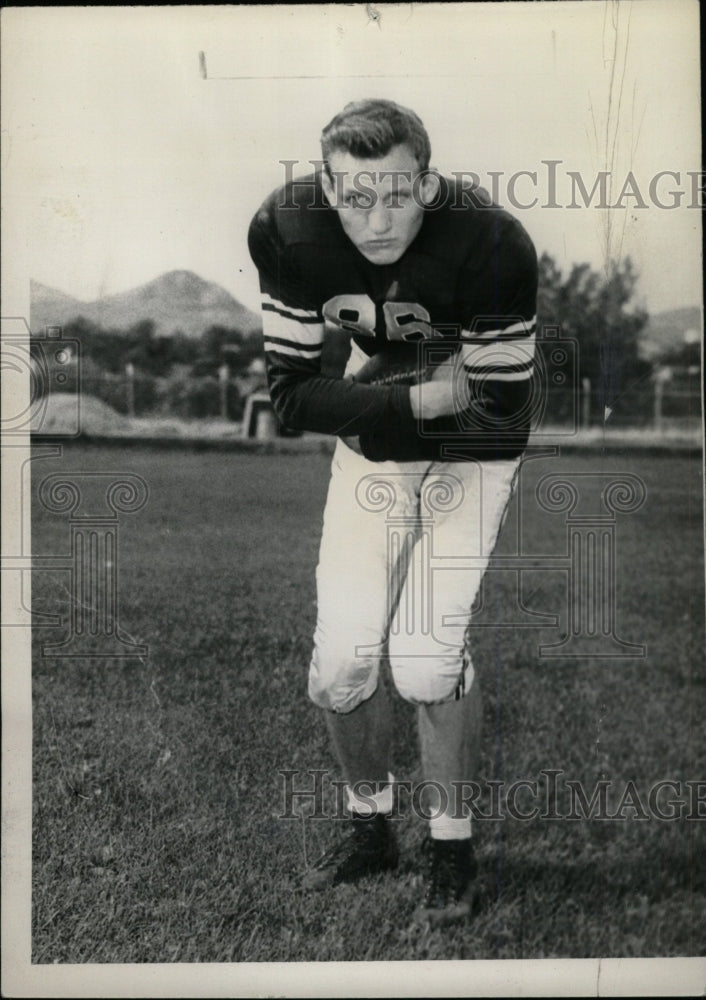 1948 Press Photo Harvey Kingry Mines touchdown artist - RRW74465 - Historic Images