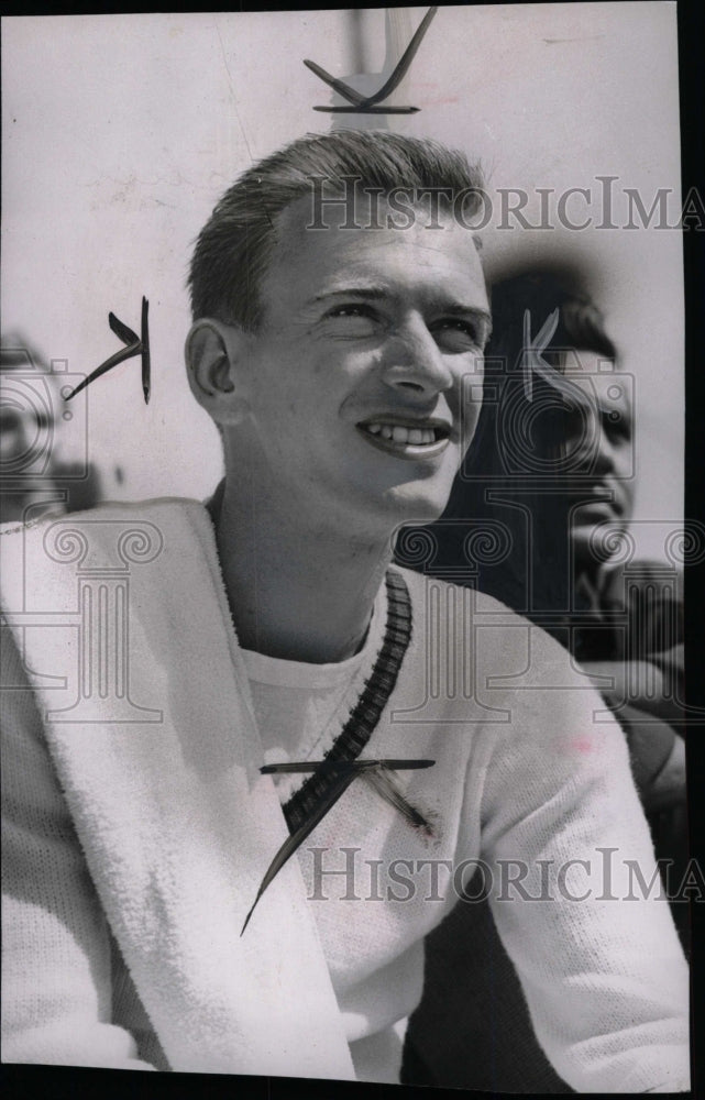 1950 Press Photo Clyde Hippenstiel tennis player - RRW74481 - Historic Images