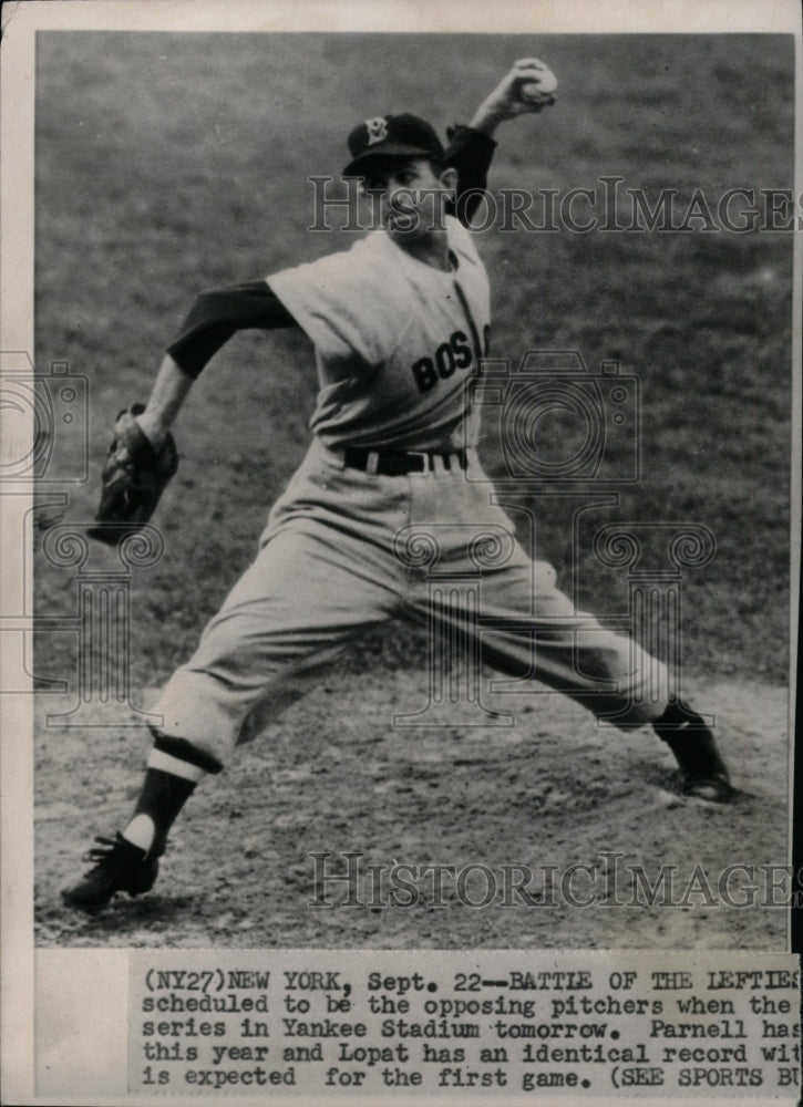 Press Photo Parnell player Baseball World Series Yankee - RRW74509 - Historic Images