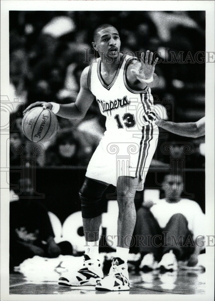 1994 Press Photo Mark Jackson Los Angeles Clippers Jazz - RRW74517 - Historic Images