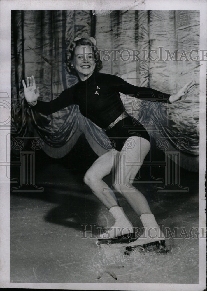 1952 Press Photo Sonja Henie World Champion European - RRW74679 - Historic Images