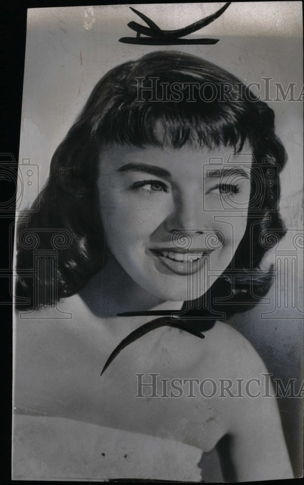 1959 Press Photo Janet Moran actress Pose smile - RRW74697 - Historic Images