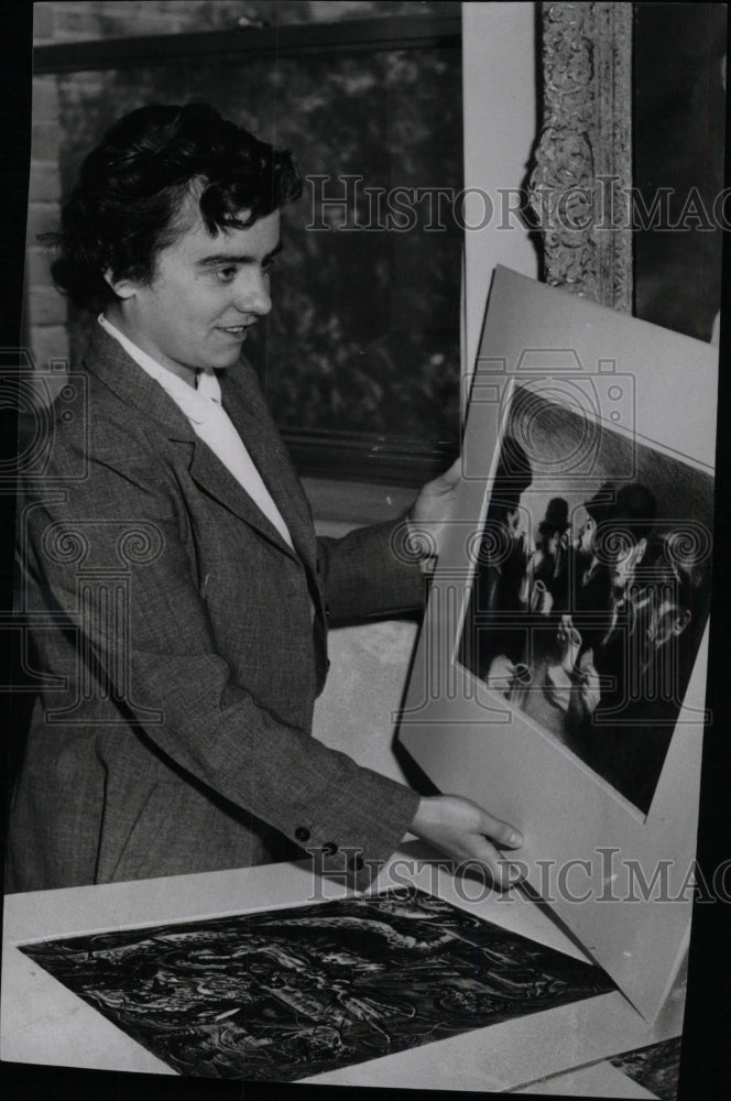 1953 Press Photo Margot Cramer Cranbrook researcher - RRW74703 - Historic Images