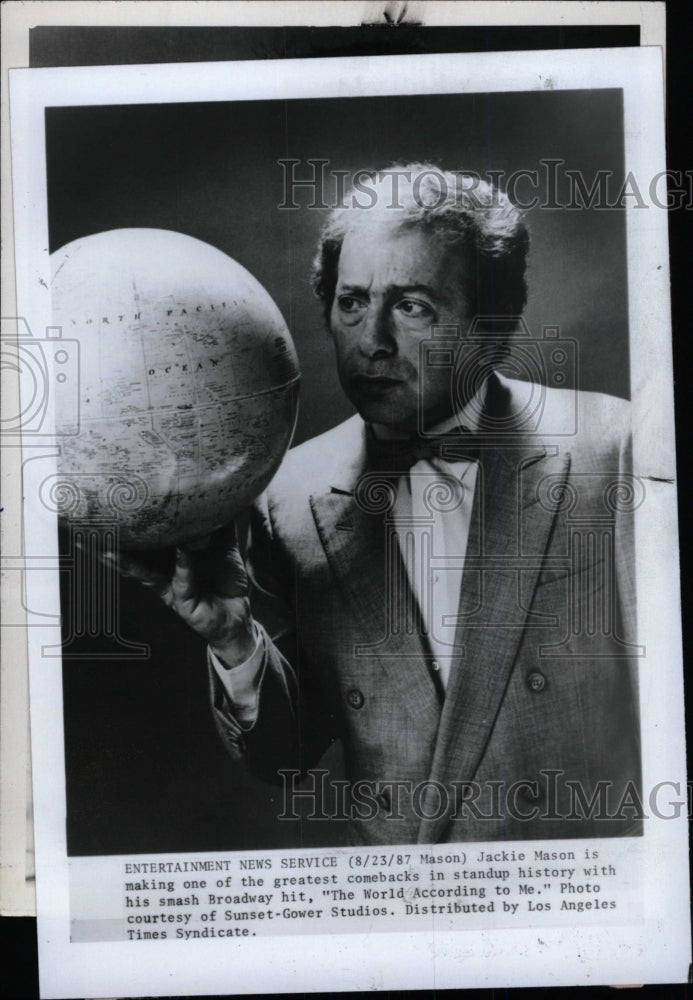 1980 Press Photo Jackie Mason star World According Me - RRW74741 - Historic Images