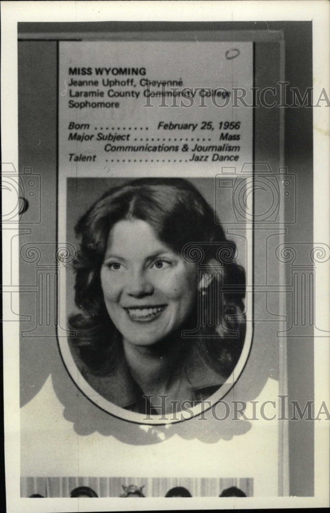 1977 Press Photo Jeane Uphoff, College student. - RRW74765 - Historic Images