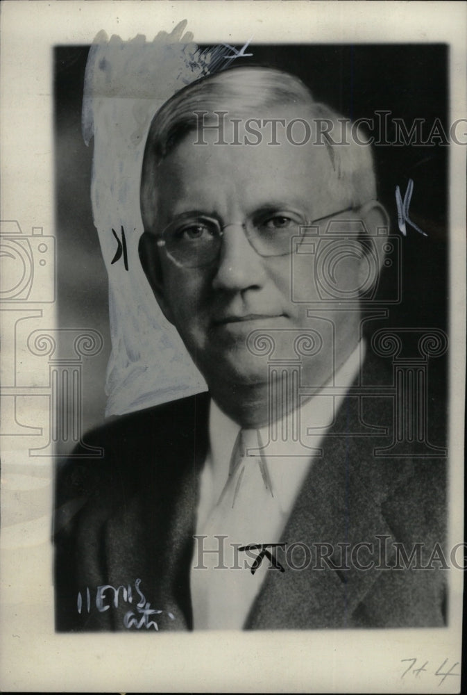 1934 Press Photo Horatio Abbott National Committeeman - RRW74829 - Historic Images