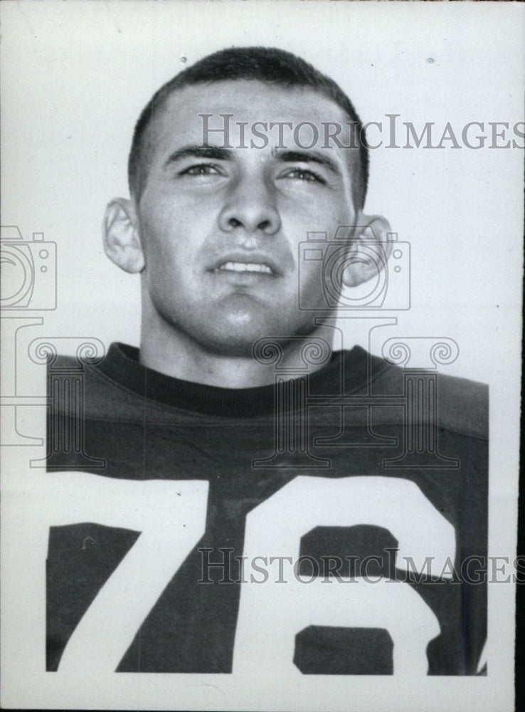 1965 Press Photo Chuch Peabody football East. Illinois - RRW74961 - Historic Images