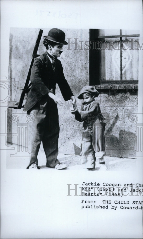 1958 Press Photo Jackie Coogan Kid Charlie Chaplin - RRW75613 - Historic Images