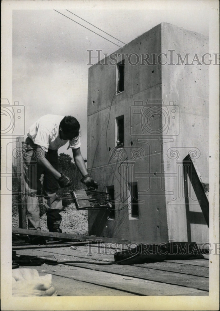 1956 Press Photo Buiilding Lane Bridge Philadelphia - RRW75951 - Historic Images